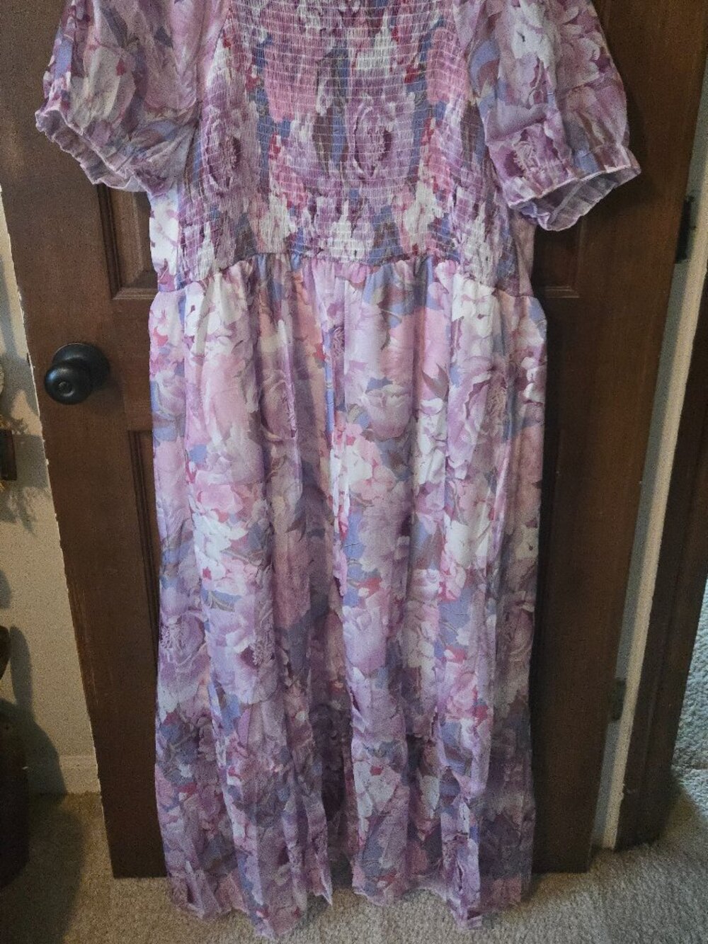 Bridgerton Style Floral Chiffon Regency Dress 2X